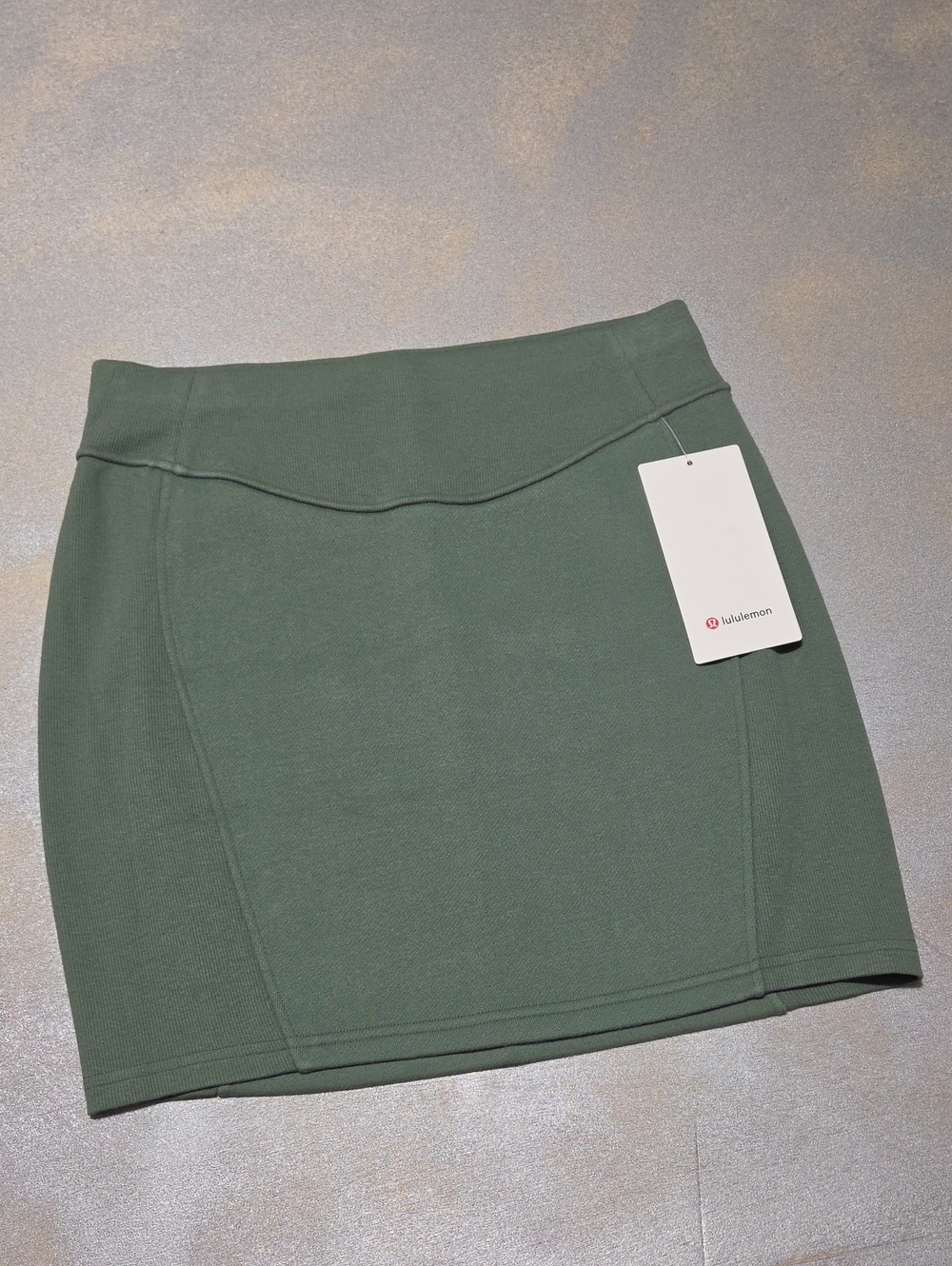 lululemon SCUBA HIGH RISE Olive Green Performance Mini Skirt